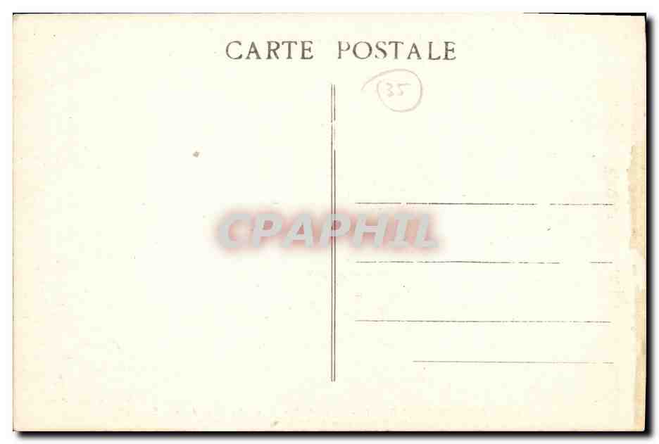 CPA Dinard St Enogat Jardin du Port Riou La plage de Saint Enogat — Rückseite