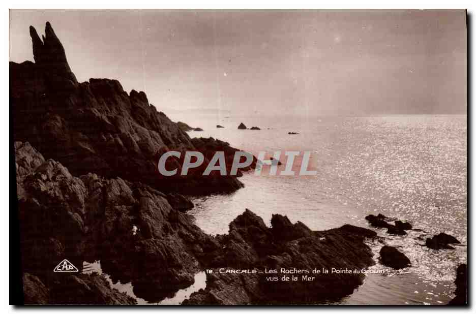 Cancalé — Les Rochers de la Pointe du Gouin vus de la Mer — éditeur C.A.P. Strasbourg, n°18