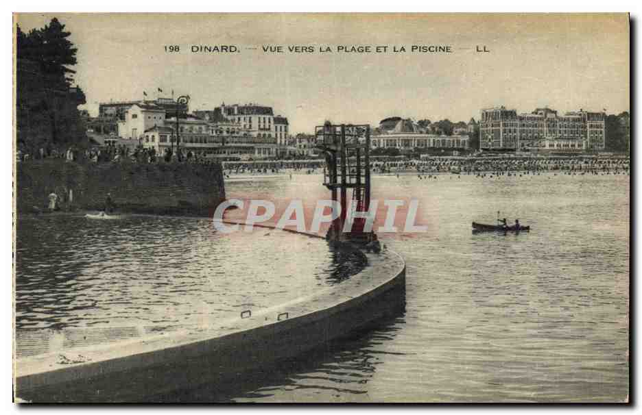 CPA Dinard Vue vers la Plage et la Piscine