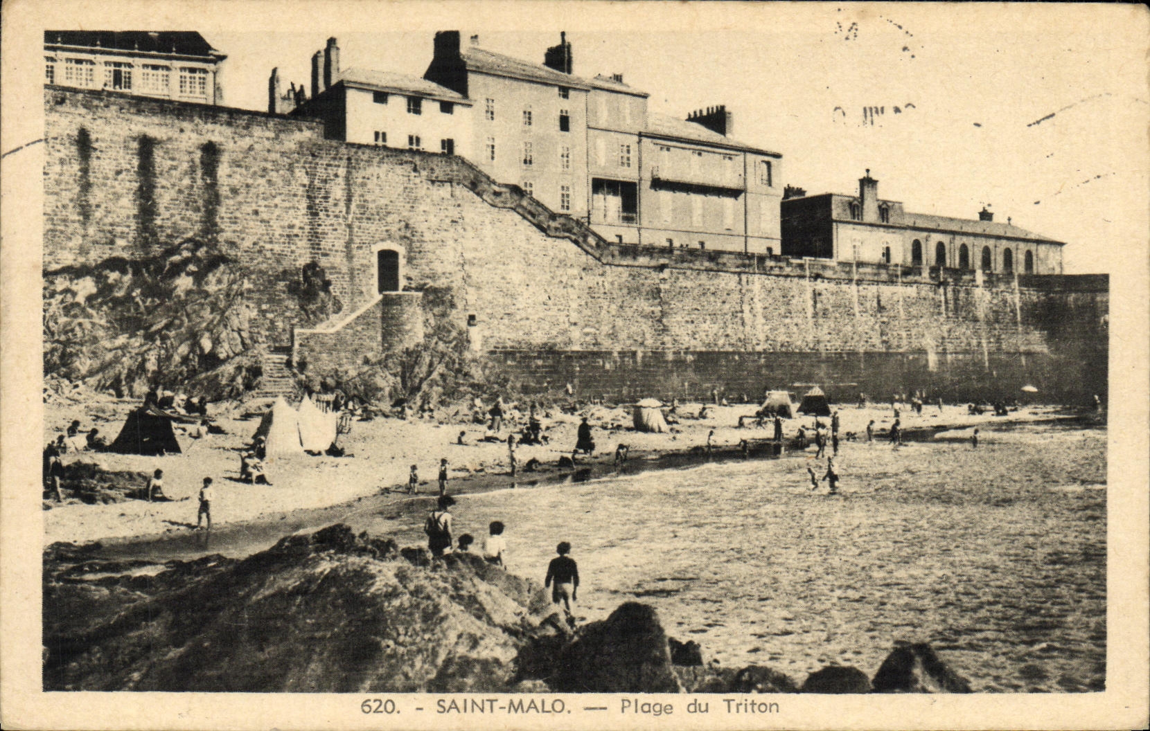 SAINT-MALO — Playa del Tritón — Edición La Cigogne