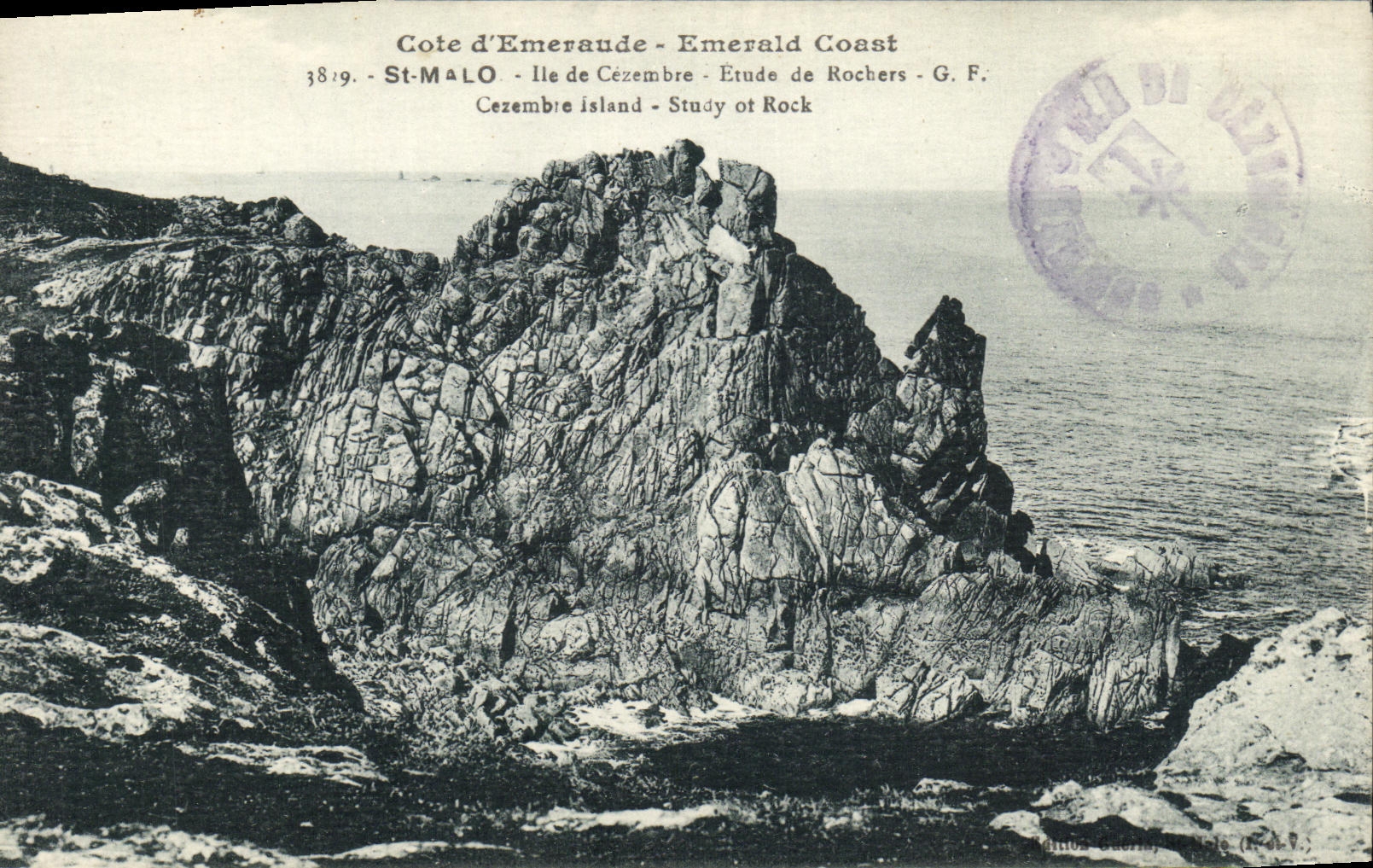 Côte d'Émeraude - Emerald Coast - St-Malo - Île de Cézembre - Étude de Rochers - G.F.