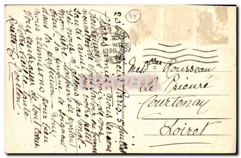 St-Malo — L'avant-port et la cale de Dinan — LL 333 — Verso