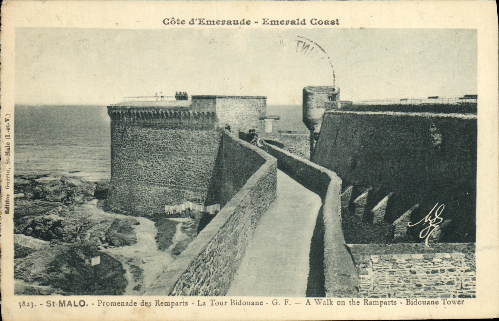 St-Malo - Promenade des Remparts - La Tour Bidouane - G.F. - A Walk on the Ramparts - Bidouane Tower