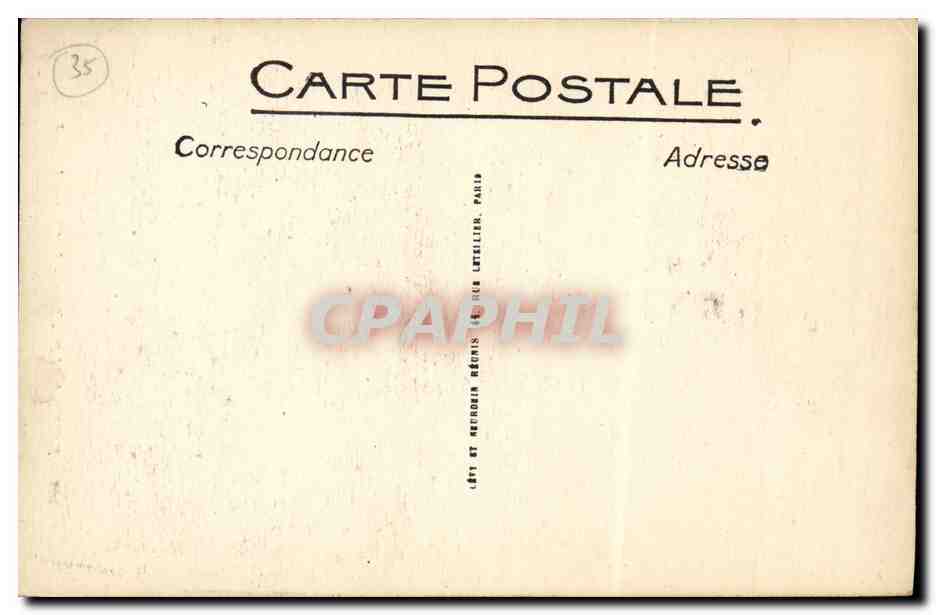 Saint-Malo — Statue de Chateaubriand — L.L. n°102 — Reverso