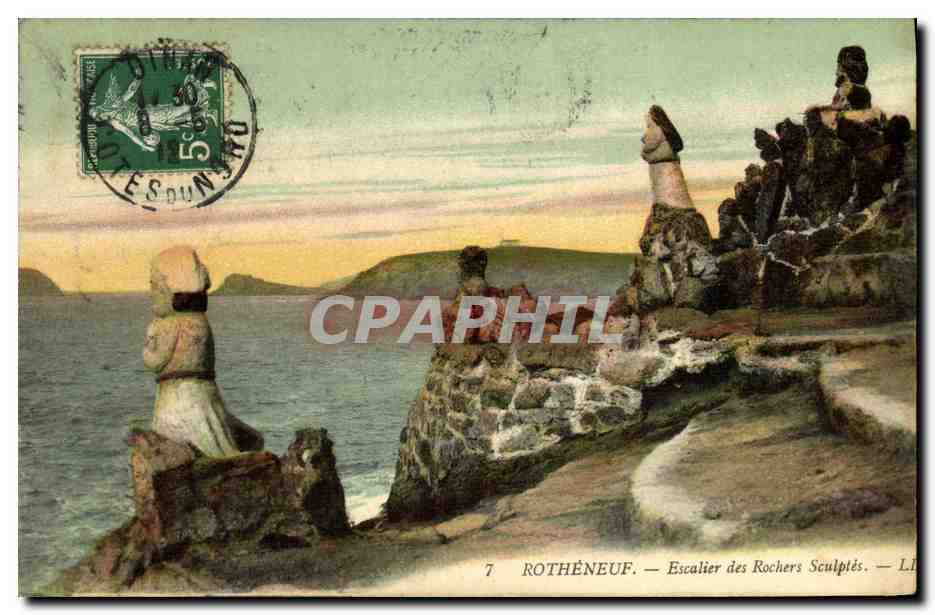 Rothéneuf — Escalier des Rochers Sculptés — Lié à la série 7