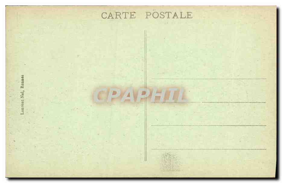 CPA Rennes Faculte de Droit Ancien palais abbatial de St Melaine — Rückseite