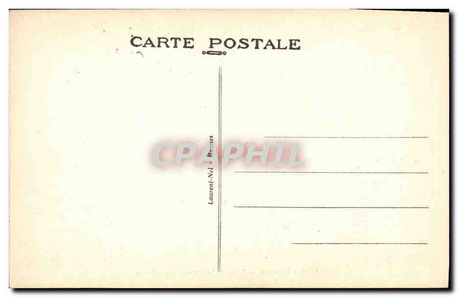 CPA Rennes Palais de Justice La Bibliotheque — Rückseite