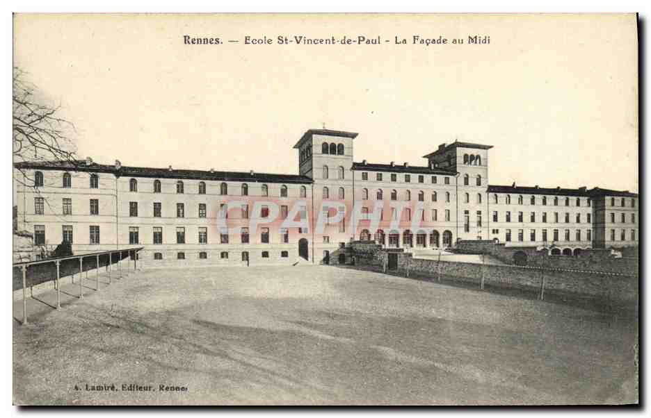 CPA Rennes Ecole St Vincent de Paul La Facade au Midi