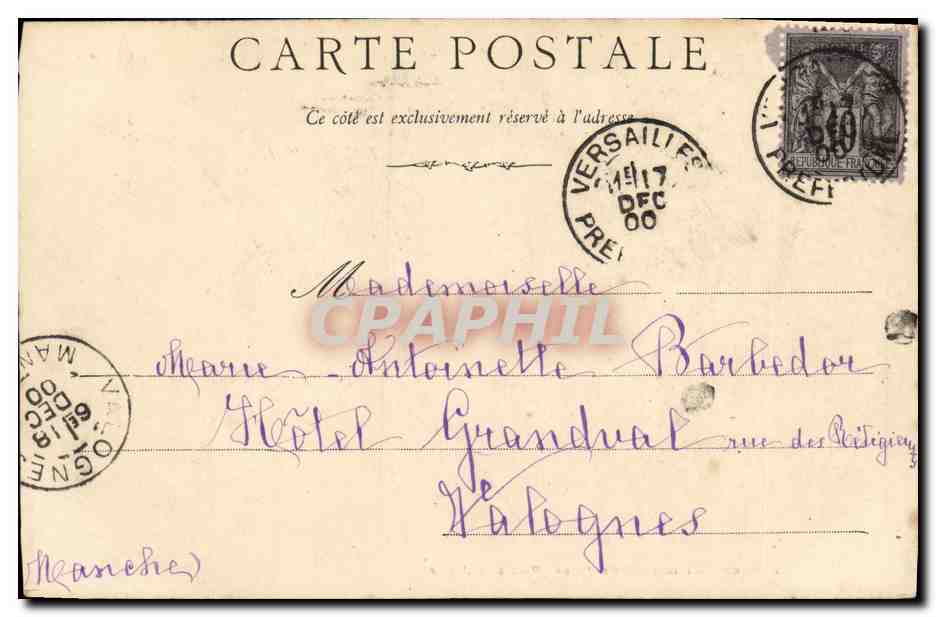CPA Rennes Salle du parlement de Bretagne Palais de justice — Rückseite