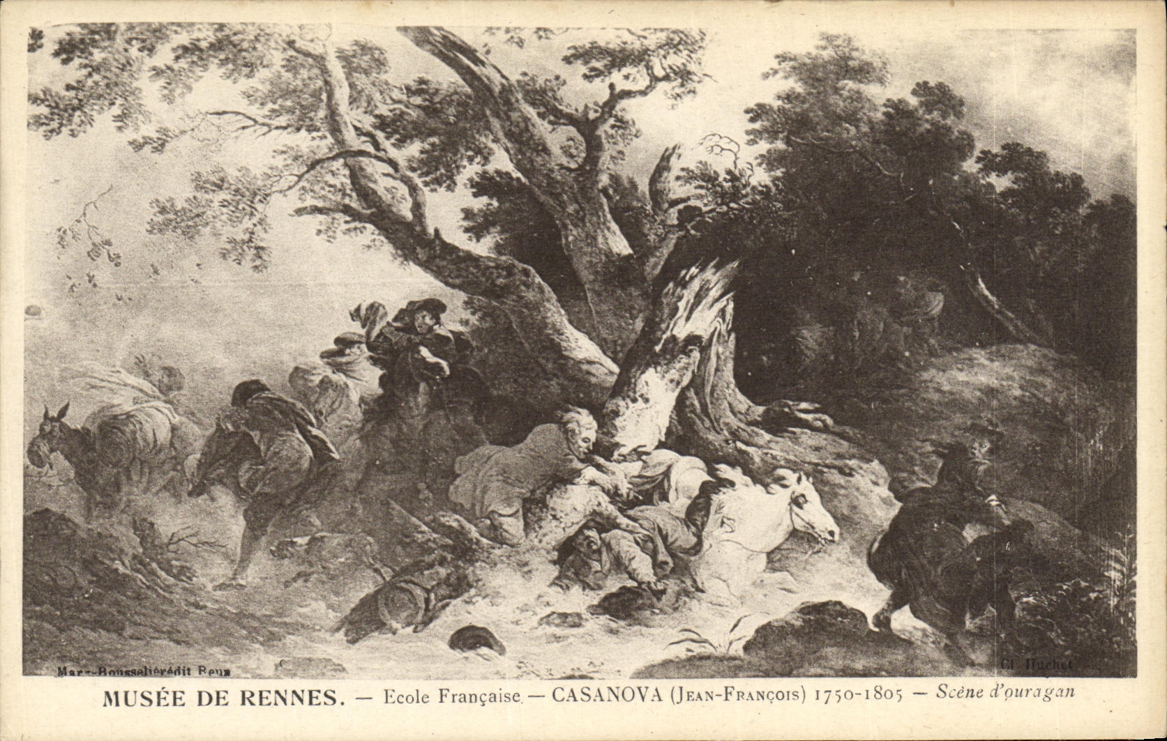 Musée de Rennes — Casanova (Jean-François) 1750-1805 — Scène d'ouragan