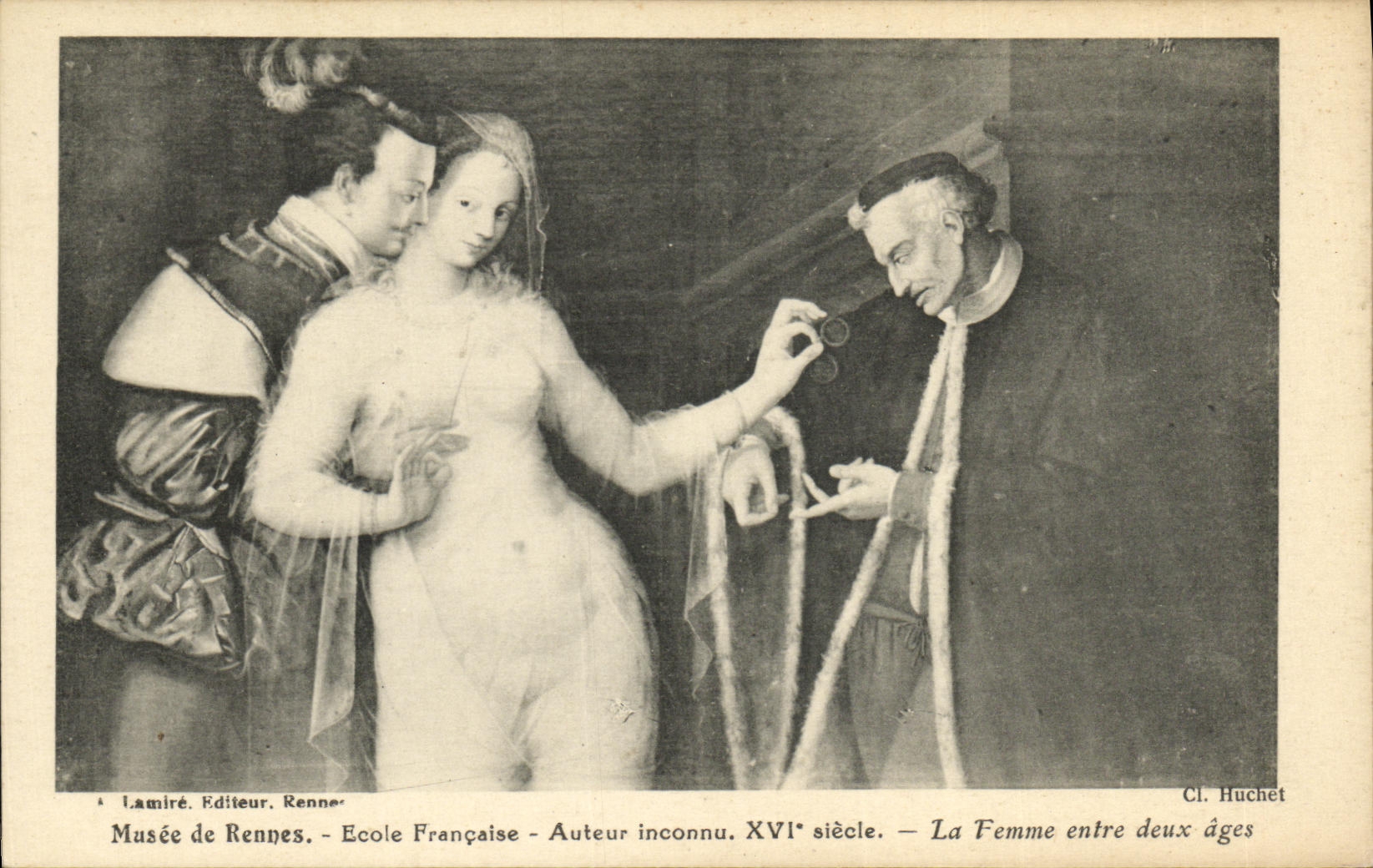 Musée de Rennes - Ecole Française - Auteur inconnu. XVIe siècle — La Femme entre deux âges — Lamiré, Éditeur, Rennes