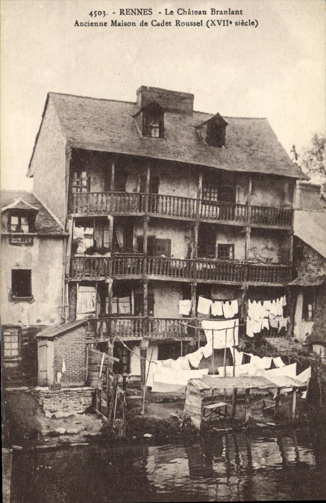 Rennes - Le Château Branlant - Ancienne Maison de Cadet Roussel (XVIIe siècle)