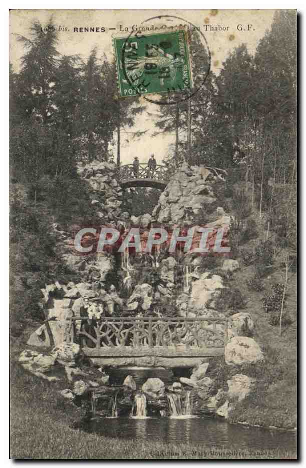 CPA Rennes La grande cascade du Thabor