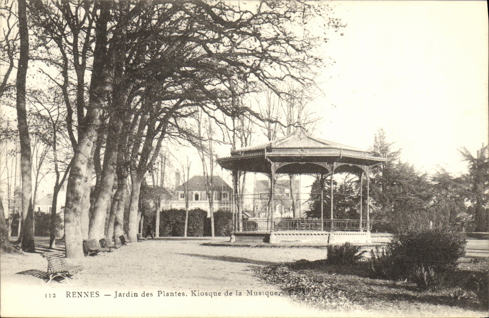 Rennes — Jardin des Plantes. Kiosque de la Musique — éditeur non identifié, n° 112