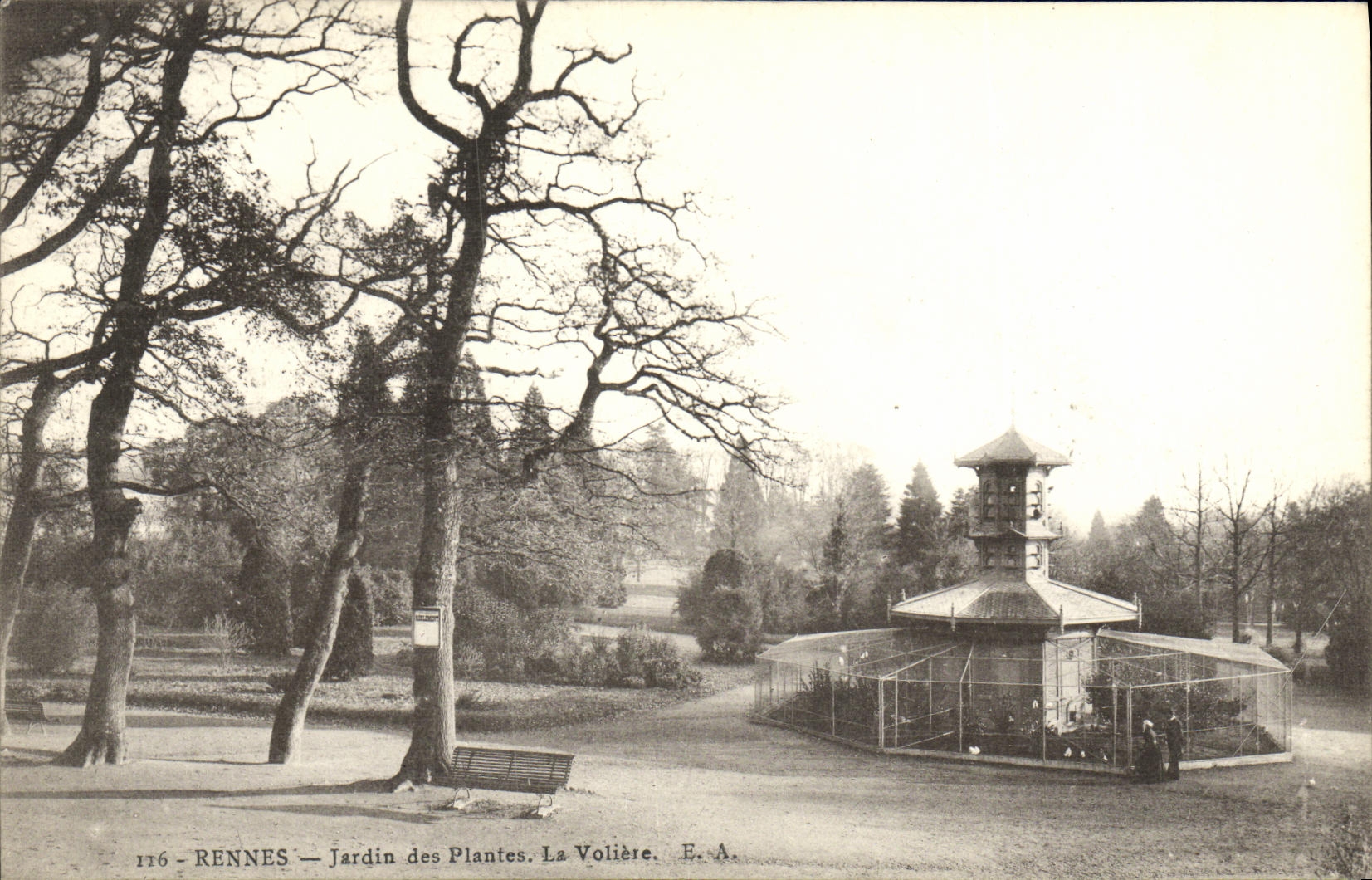 Rennes - Jardin des Plantes. La Volière. E.A. n°176