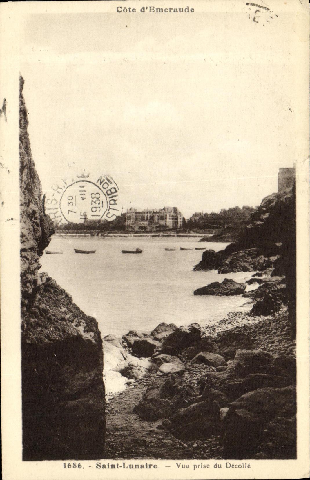 Côte d'Emeraude — Vue prise du Décollé — Saint-Lunaire
