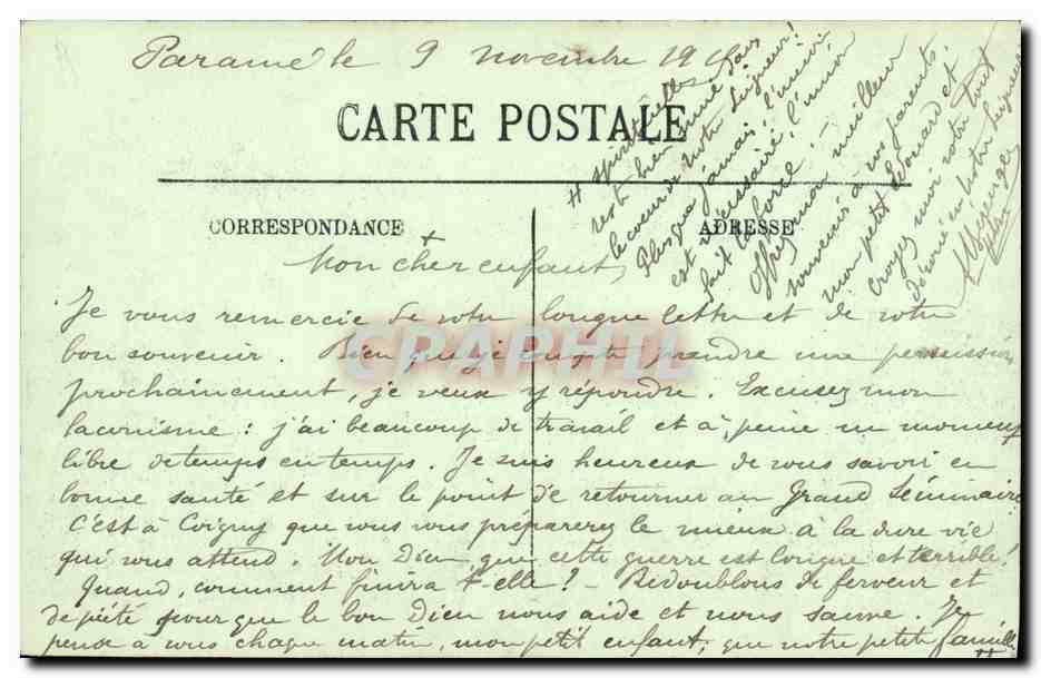 CPA Parame Le Grand Hotel a L Heure du Bain — Rückseite