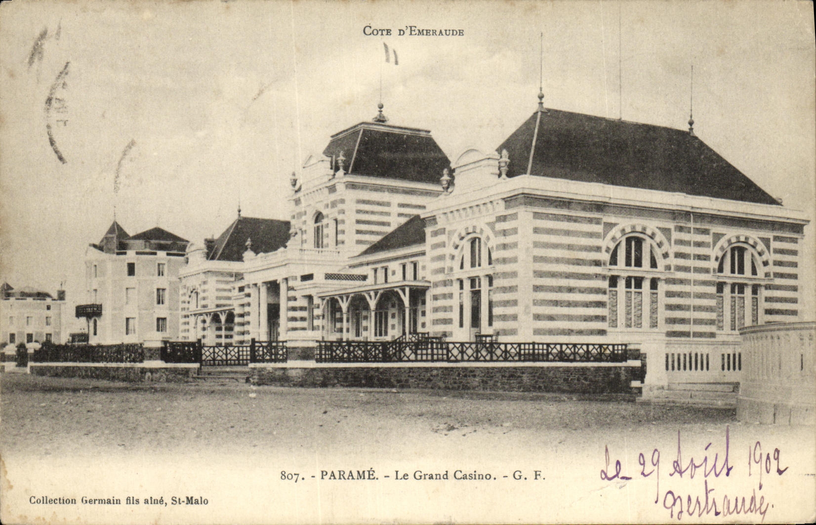 Côte d'Émeraude - Le Grand Casino - G. F. - Collection Germain fils, St-Malo