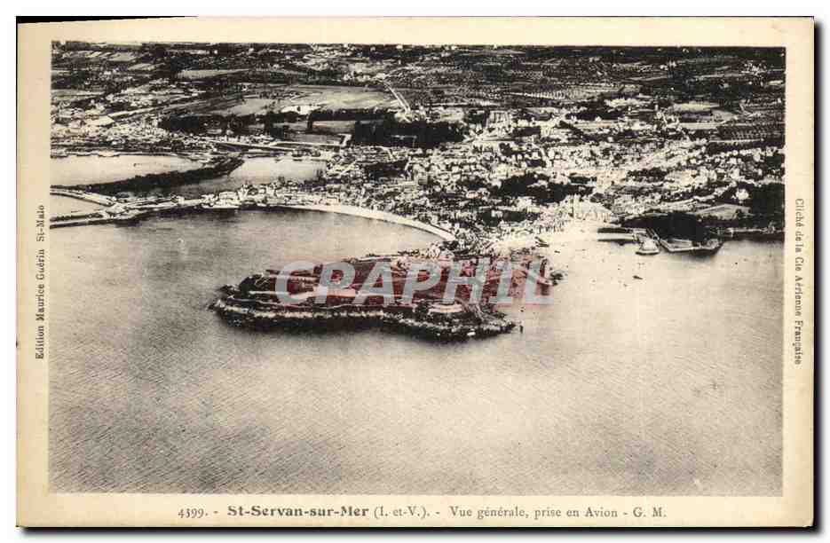 CPA St Servan sur Mer Vue Generale Prise en avion