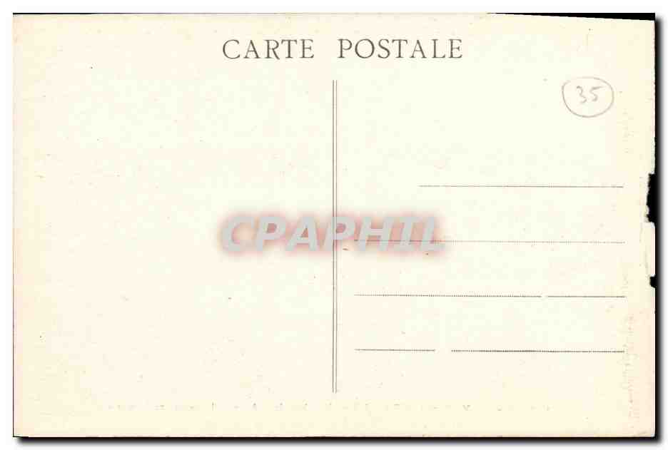 St-SERVAN-sur-MER — L'Anse Murphi et le Château de la Roche aux Mouettes — Édition G. M. n° 3517 — Reverso