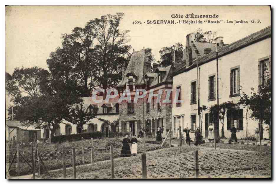 CPA St Servan L Hopital Rosais Les jardins 