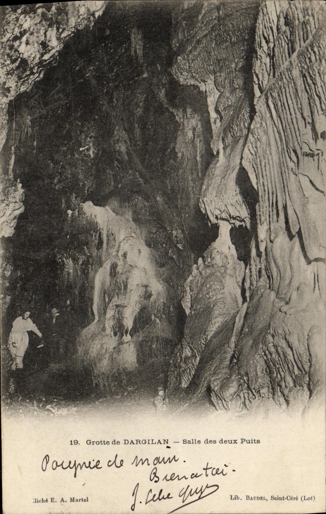 Grotte de DARGILAN — Salle des deux Puits — Lib. BAUDEL, Saint-Céré (Lot)