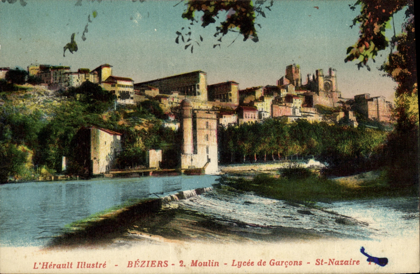 CPA Beziers Moulin Lycee de Garcons