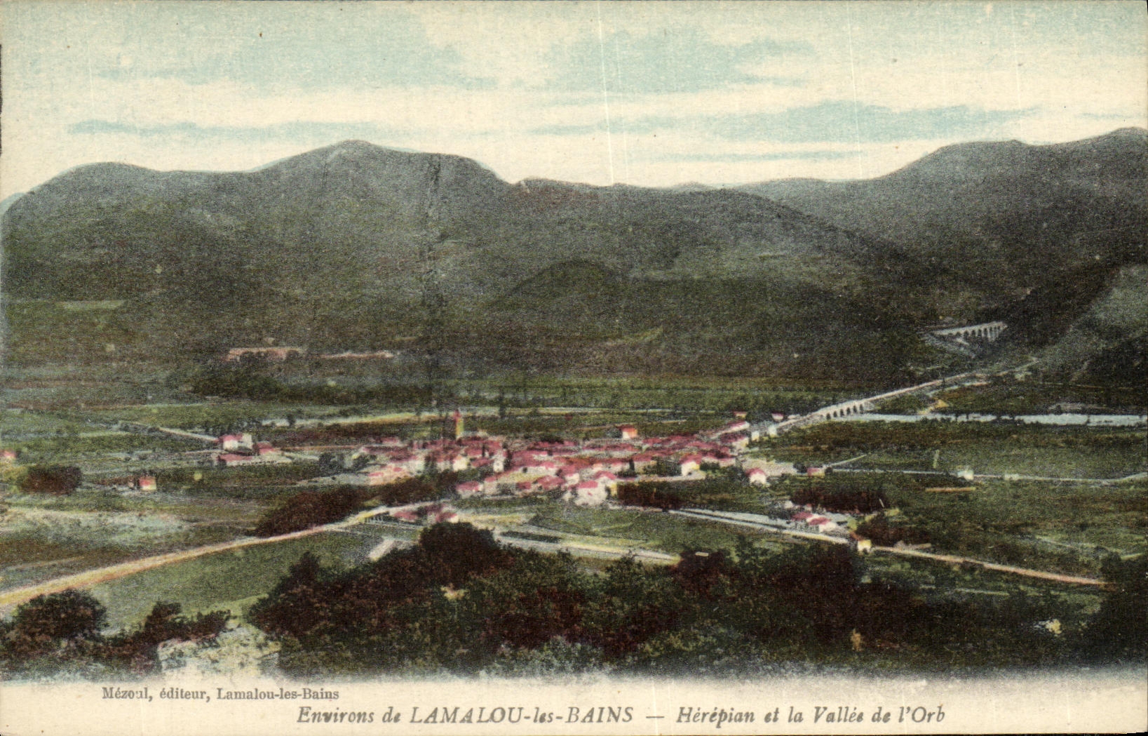 CPA Lamalou les Bains Herepian et la Vallee de L Orb