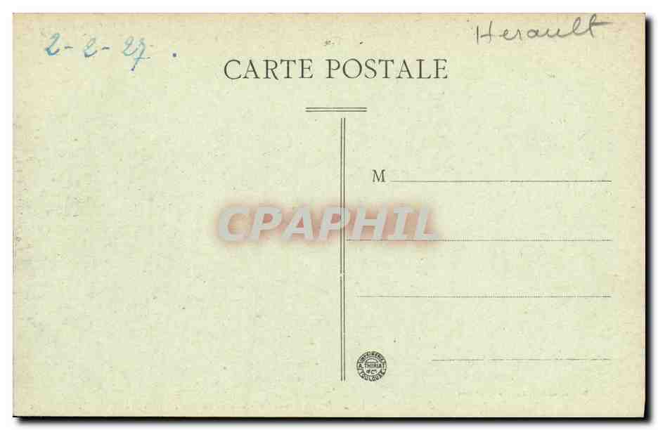 CPA Lamalou les Bains Herepian et la Vallee de L Orb — Back