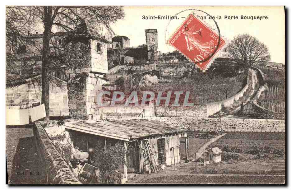 Saint-Emilion — Vue de la Porte Bouqueyre — Coll. B.R.