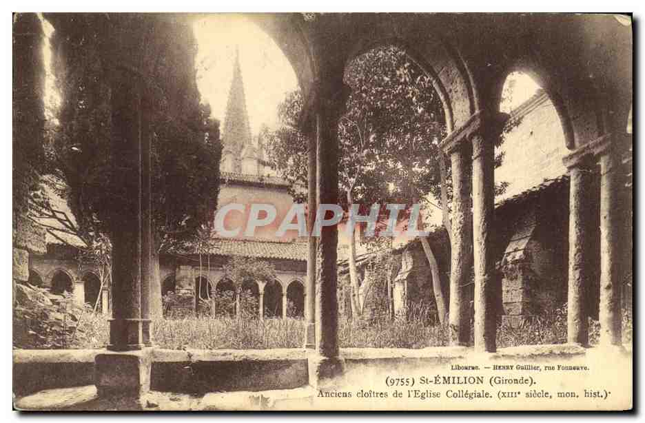 Libourne — Anciens cloîtres de l'Église Collégiale (XIIIe siècle, mon. hist.) — HENRY GAILLIER, rue Fonneuve