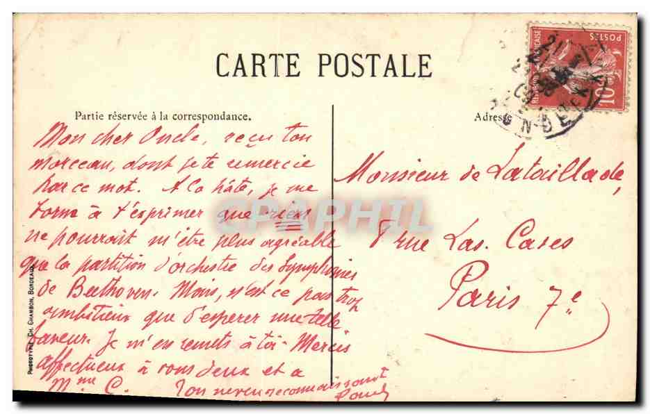 Schloss Sales-Pomerol — Innenhof — Maison V° Payraud & C° — Rückseite