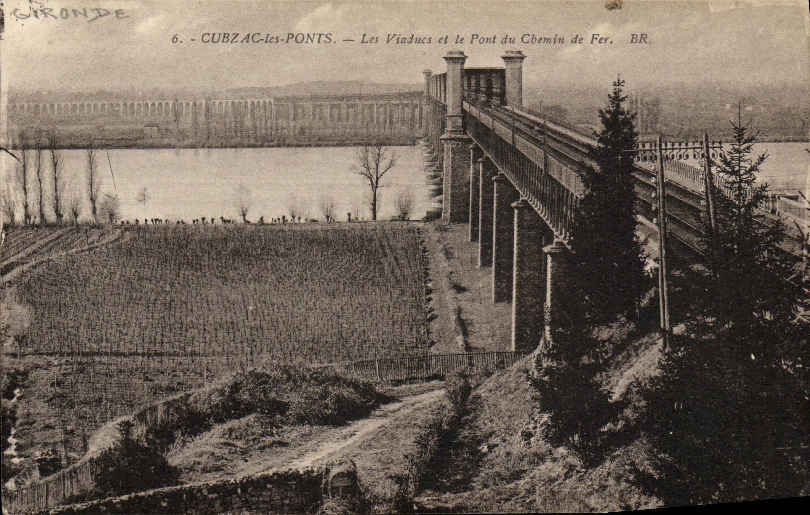 CPA Cubzac les Ponts Les Viadues et le Pont Du Chemin de Fer