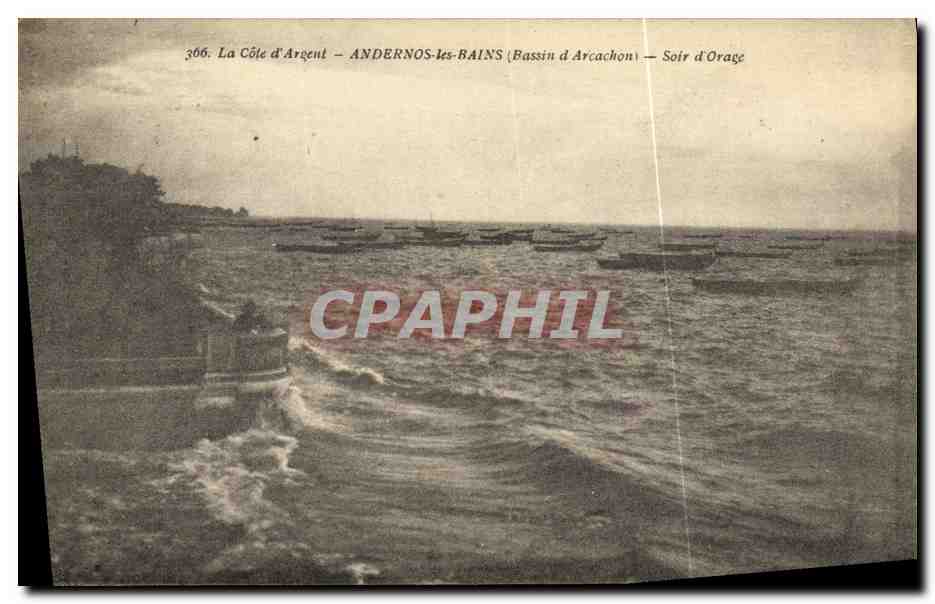La Côte d'Argent – ANDERNOS-les-BAINS (Bassin d'Arcachon) – Soir d'Orage
