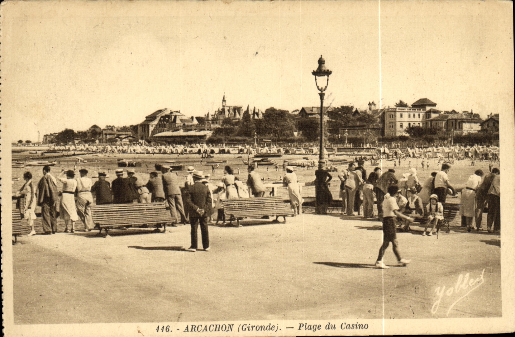 Arcachon (Gironde) — Plage du Casino — Yolles, n° 146