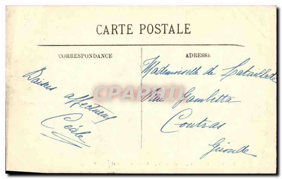CPA Arcachon La Jetee de la Chapelle La Croix et l Eglise — Rückseite