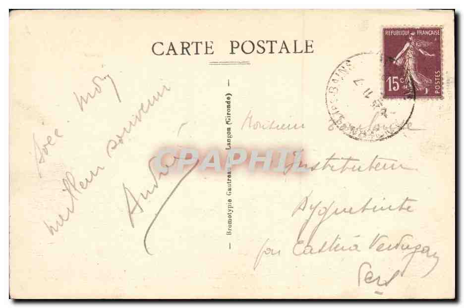 La Côte d'Argent — ANDERNOS-les-BAINS (Bassin d'Arcachon) — Bateaux de Plaisance partant en croisière sur le Bassin — Éditeur VERDOUT, n°382 — Reverso