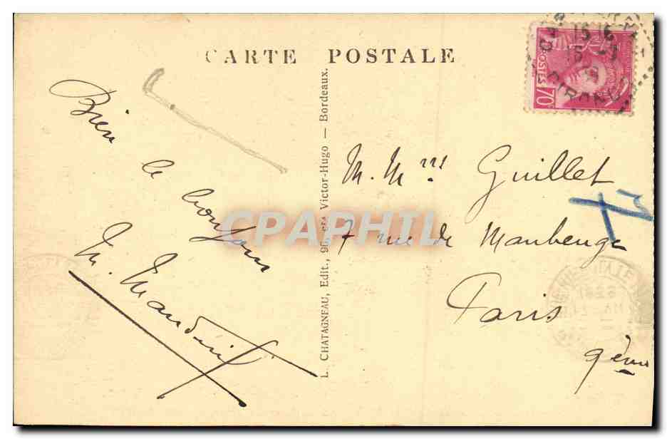 BASSIN D'ARCACHON - La Culture des Huitres - Les Tuiles - Éditeur L. Chatagneau, n°512 — Verso