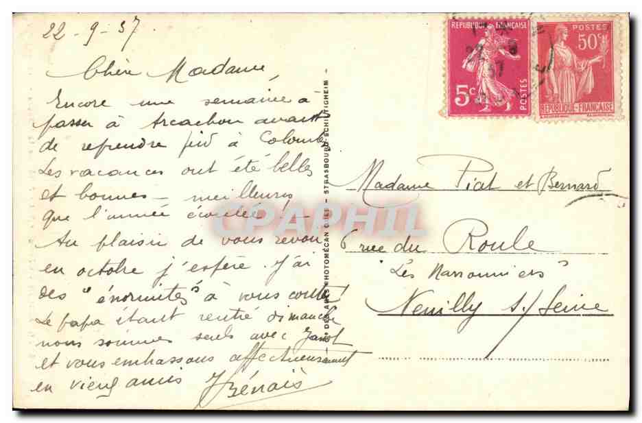 CPA Cote D Argent Arcachon Foret de la Coubre Pins Resines — Rückseite