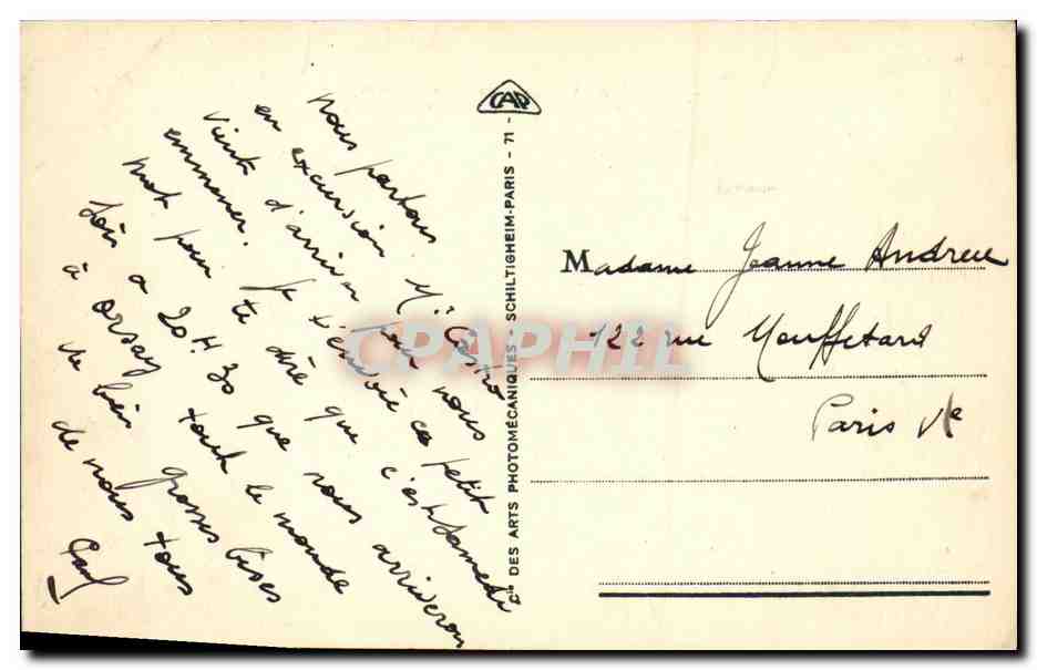 Arcachon - Côte d'Argent - Le Casino et la Plage — éditeur CAR, n° 25 — Rückseite