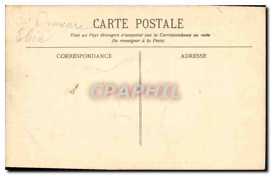 CPA Bordeaux Le Cours Victor Hugo Tramway — Verso