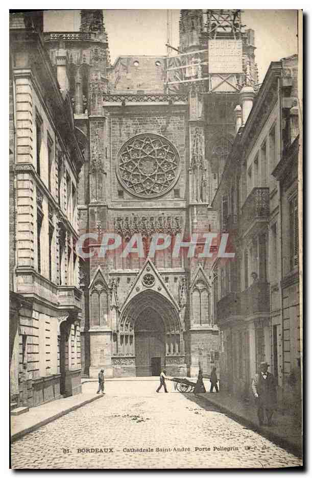 CPA Bordeaux Cathedrale Saint Andre Porte Pellegrin 