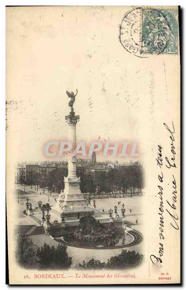 Bordeaux — Le Monument des Girondins — W.F. Depoix