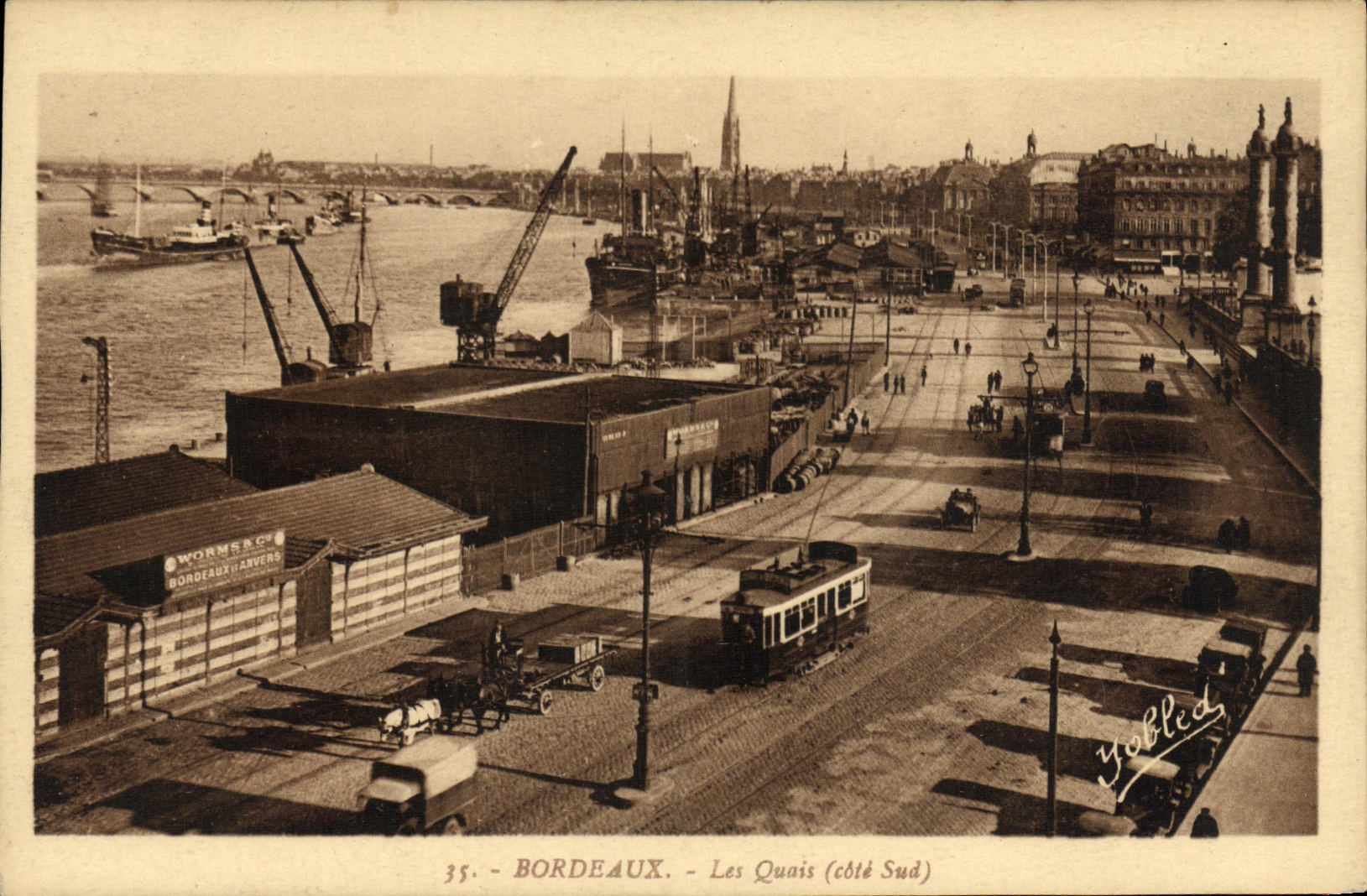 Bordeaux — Les Quais (côté Sud) — Yobled