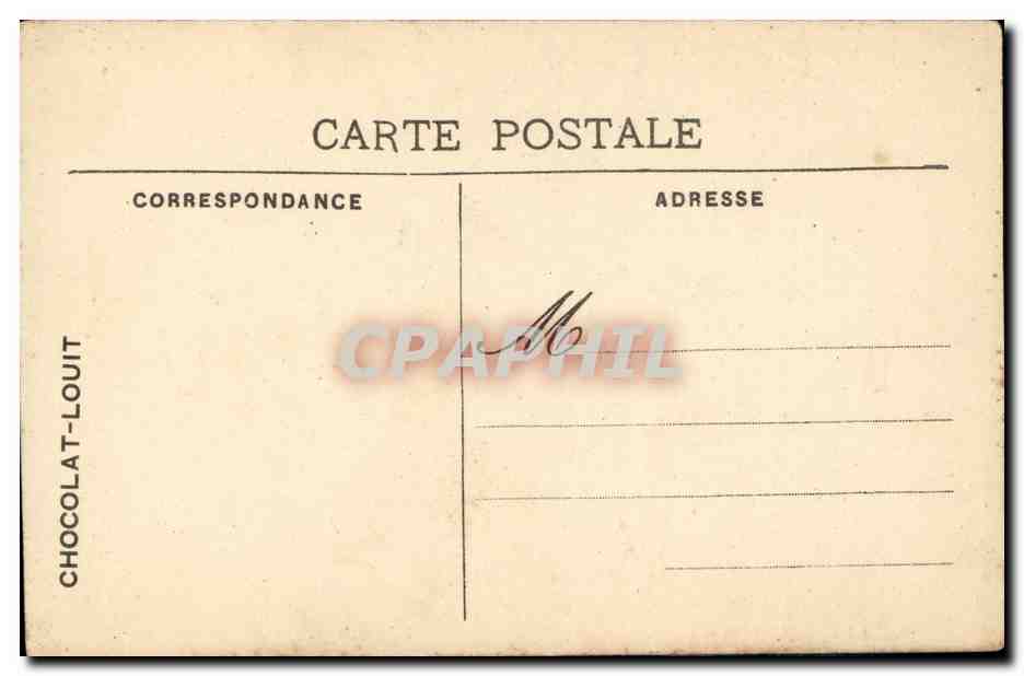 CPA Bordeaux Musee L Perrault Le depart — Verso