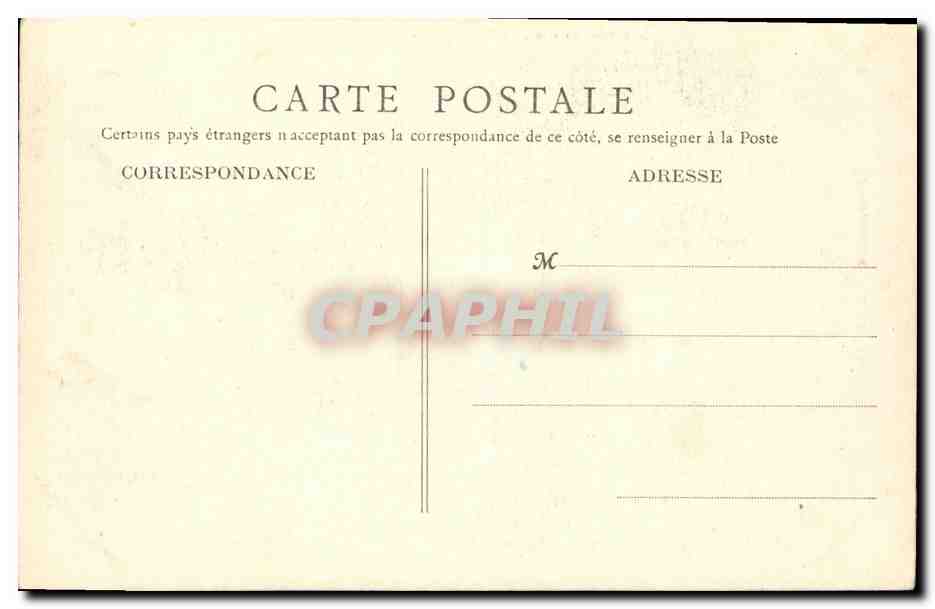 CPA Bordeaux Eglise Notre Dame — Verso