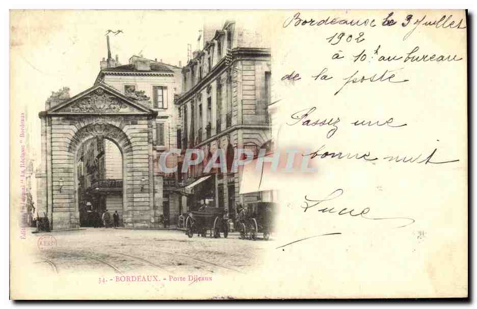 CPA Bordeaux Porte Dijeaux