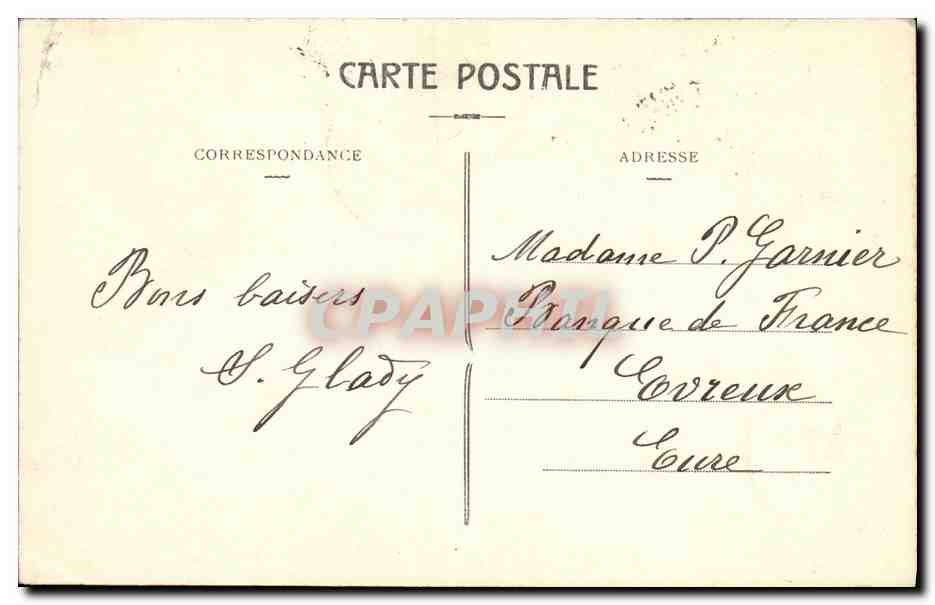 CPA Bordeaux Jardin Public Terrasse Enfants  — Verso