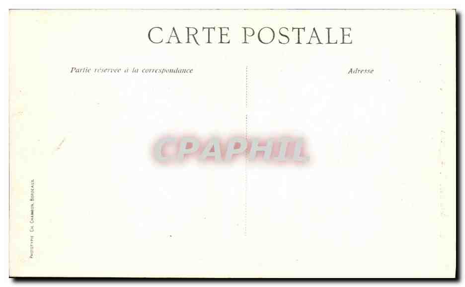 CPA Bordeaux Eglise Sainte Eulalie — Verso