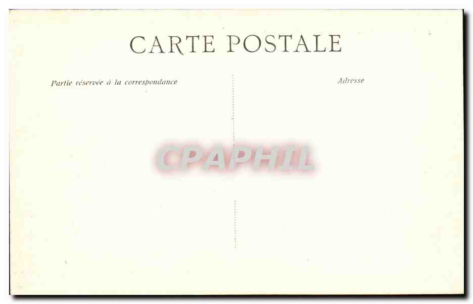 CPA Bordeaux Mouument Gambella — Verso